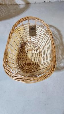 Variety of wicker baskets with doilies