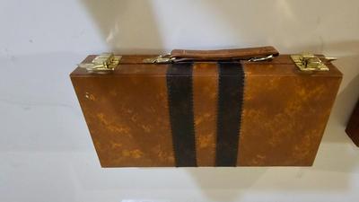 Cool Summit trail cribbage board and an assortment of playing cards and travel games