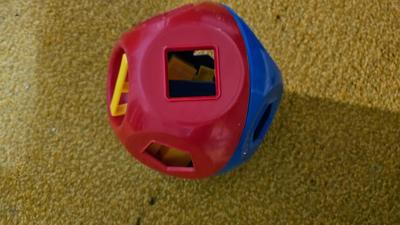 Assortment of kid toys - plastic animals - sack of blocks - Barney piano