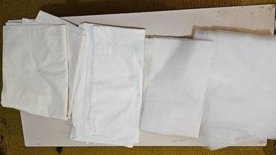 Box of yarn, and fabric for quilting and sewing projects