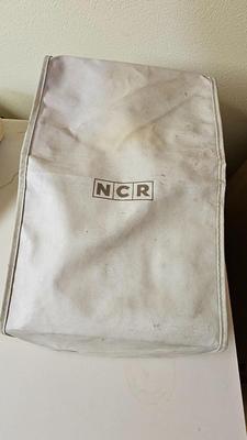 Desktop rotary telephone NCR petite electric adding machine