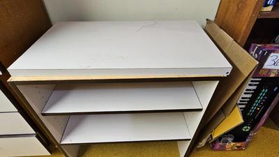 Formica Cupboard with internal storage and drawers with matching shelves