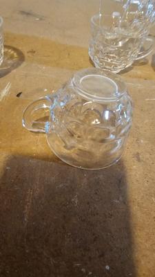 Vitage snack set with trays and cups