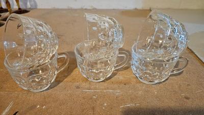 Vitage snack set with trays and cups