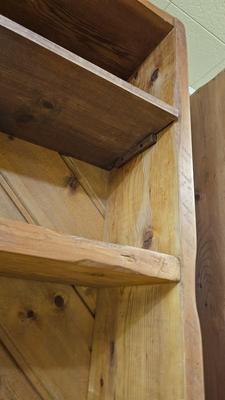 Nice pine wood bookshelf (1 of 2)