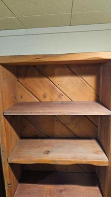 Nice pine wood bookshelf (2 of 2)