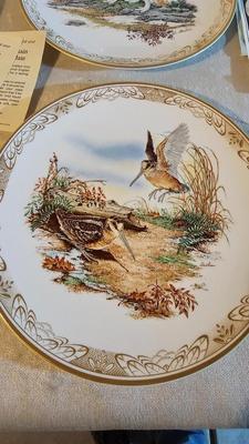 Boehm Studios Gamebirds of North America limited edition issue plates with COA papers