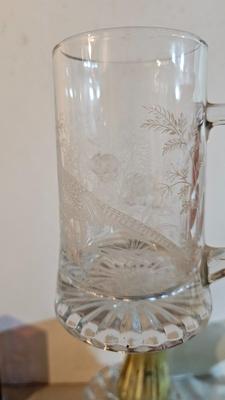 Vintage glassware - green Eiffel tower vase - and more