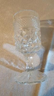 Vintage glassware - green Eiffel tower vase - and more