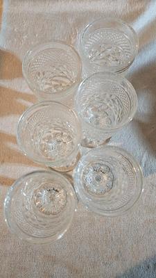 Vintage glassware - green Eiffel tower vase - and more