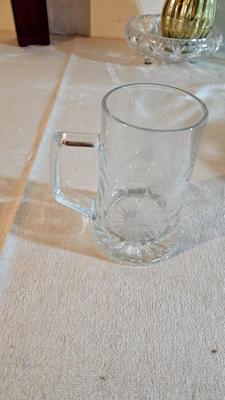 Vintage glassware - green Eiffel tower vase - and more