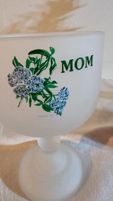 Vintage glassware - green Eiffel tower vase - and more