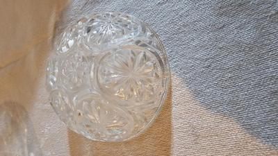 Vintage glassware - green Eiffel tower vase - and more