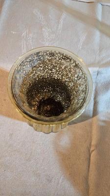 Vintage glassware - green Eiffel tower vase - and more