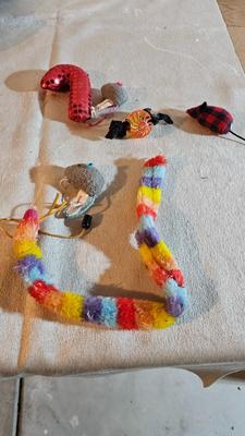 Cat items - Toys - food and water bowls - and more