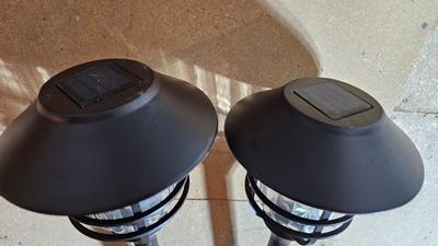 Two new solar lights and handcrafted plant rooters