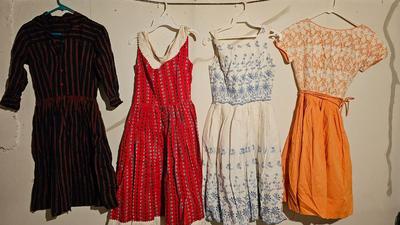 Four vintage summertime dresses