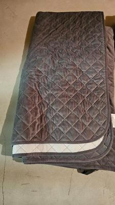 Three throw blankets - one brand new!