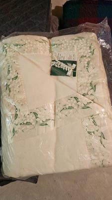 Three throw blankets - one brand new!