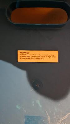 Antique white wooden high chair and booster seat