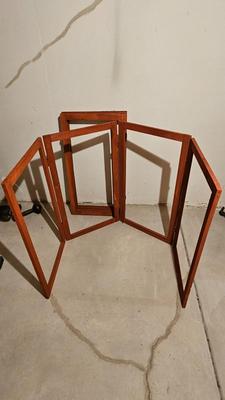 Two four panel folding display racks - great for flea market booths and stores
