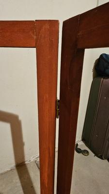 Two four panel folding display racks - great for flea market booths and stores