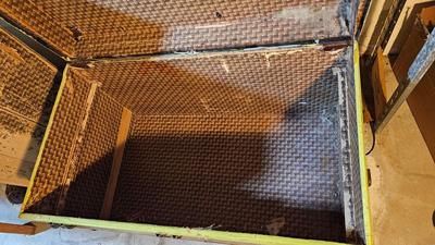 Antique Wood trunk with inside tray