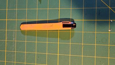 Olfa rotary mat, yard sticks, drafting compass