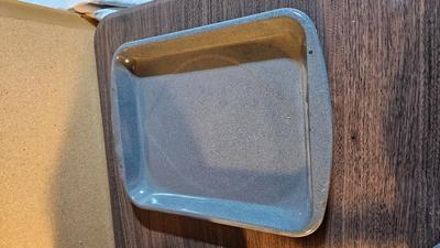 Knife set, pans and treys, large roaster