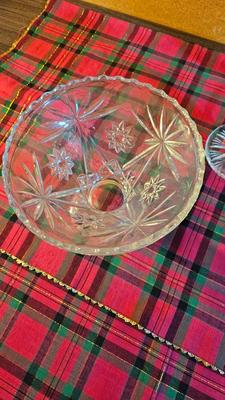 Vintage pressed glass dishware