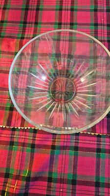 Vintage pressed glass dishware