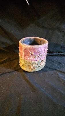 Mom & Dad floral cemetery grave memorial - Angel figures and a nice decorative cross