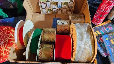 Christmas decorations and ring toss game