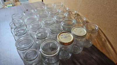 Large canning jars