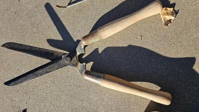 Small gardening tools - hand rakes - hedge scissors, and more