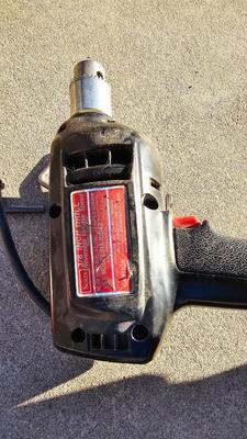 Electric Craftsman 3/8" drill with bits and more