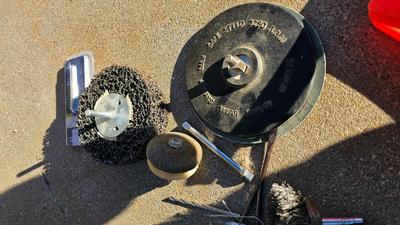 Electric Craftsman 3/8" drill with bits and more