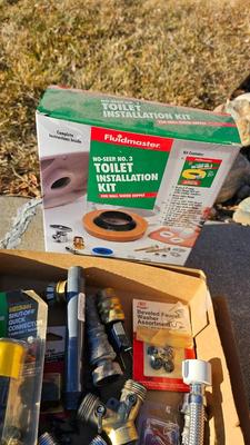 Plumbing hardware and yard sprinkler heads and repair items