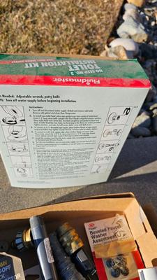 Plumbing hardware and yard sprinkler heads and repair items