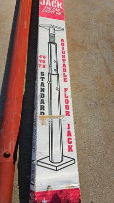 "The Jack" Standard Adjustable floor Jack 4.6' to 7.9'
