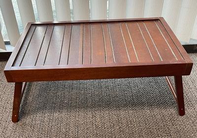 Bridge Street Acacia Bed Tray Brown Very Good Condition