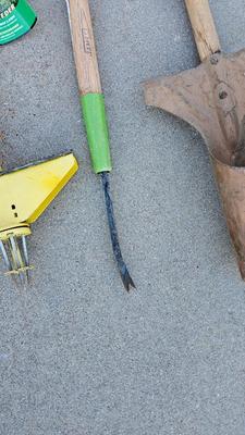Gardening tools - bulb planter - weed tool - snow shovel and more
