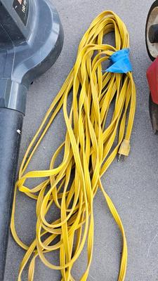 Trim All edger trimmer and Craftsman leaf blower with extension cord