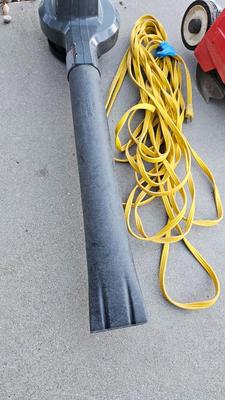 Trim All edger trimmer and Craftsman leaf blower with extension cord