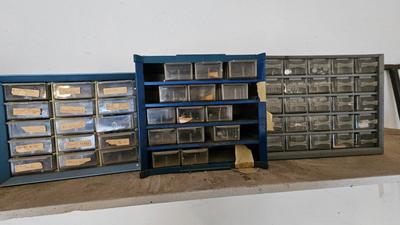 Hardware organizers complete with hardware