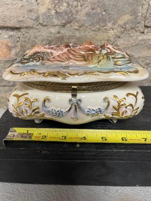 Clown themed items, jewelry box
