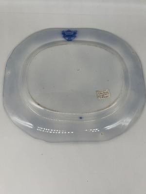 Kaolin Ware Thomas Drimmock Flow Blue Platter