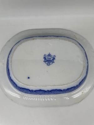 Kaolin Ware Flow Blue Platter