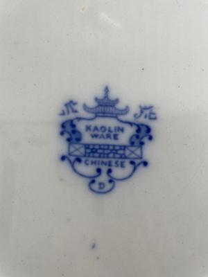 Kaolin Ware Flow Blue Platter