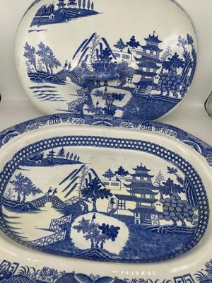 1795 Staffordshire Spode Covered Platter
